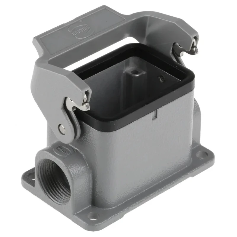HARTING Han B Range Heavy Duty Power Connector Housing Surface Mount Die Cast Aluminium IP65 1 Lever 6B 09300061251