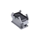 HARTING Han B Range Heavy Duty Power Connector Hood Surface Mount Die Cast Aluminium IP65 2 Lever 10B 09300101271