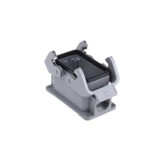 HARTING Han B Range Heavy Duty Power Connector Hood Surface Mount Die Cast Aluminium IP65 2 Lever 10B 09300101271