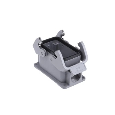 HARTING Han B Range Heavy Duty Power Connector Hood Surface Mount Die Cast Aluminium IP65 2 Lever 10B 09300101271