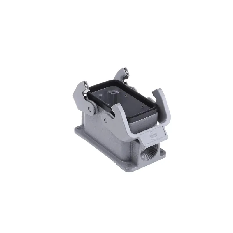 HARTING Han B Range Heavy Duty Power Connector Hood Surface Mount Die Cast Aluminium IP65 2 Lever 10B 09300101271