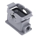 HARTING Han B Range Heavy Duty Power Connector Hood Surface Mount Die Cast Aluminium IP65 2 Lever 10B 09300101271