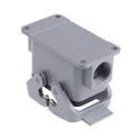 HARTING Han B Range Heavy Duty Power Connector Hood Surface Mount Die Cast Aluminium IP65 2 Lever 10B 09300101271