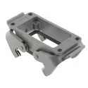 HARTING Han B Range Heavy Duty Power Connector Housing Bulkhead Mount Die Cast Aluminium IP65 09300100301