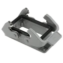 HARTING Han B Range Heavy Duty Power Connector Housing Bulkhead Mount Die Cast Aluminium IP65 09300100301