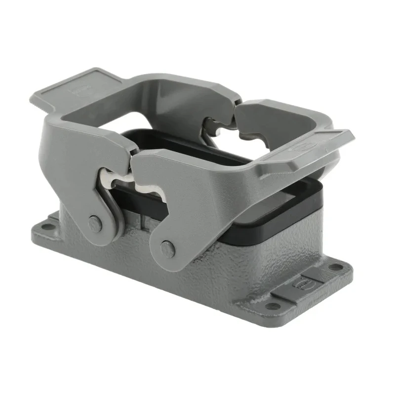 HARTING Han B Range Heavy Duty Power Connector Housing Bulkhead Mount Die Cast Aluminium IP65 09300100301