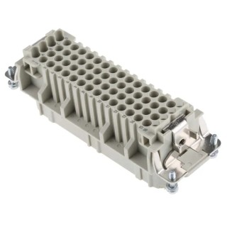 HARTING Heavy Duty Power Connector Insert, 10A, Han D Series Female, 64 Contacts 0921064310102