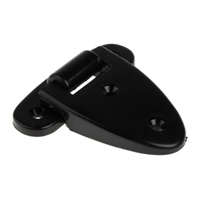 RS PRO Black Powder Coated Plastic Friction Hinge with Fixed Pin and Screw Fixing 61.5mm x 60mm x 13.5mm 438-9903