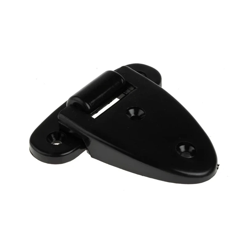 RS PRO Black Powder Coated Plastic Friction Hinge with Fixed Pin and Screw Fixing 61.5mm x 60mm x 13.5mm 438-9903