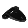 RS PRO Black Powder Coated Plastic Friction Hinge with Fixed Pin and Screw Fixing 61.5mm x 60mm x 13.5mm 438-9903