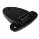 RS PRO Black Powder Coated Plastic Friction Hinge with Fixed Pin and Screw Fixing 61.5mm x 60mm x 13.5mm 438-9903