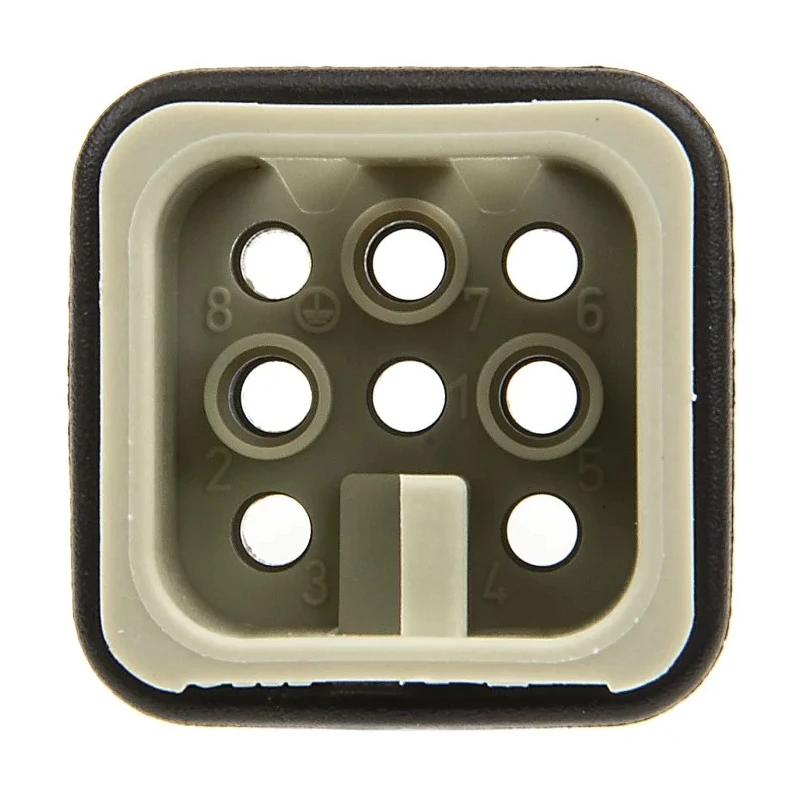 HARTING Heavy Duty Power Connector Insert, 10A, Han D Series Male, 8 Contacts 09210073031