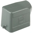 HARTING Han B Range Heavy Duty Power Connector Hood, Die Cast Aluminium, IP65, 1 Lever Locking, Size 6B 09300061540