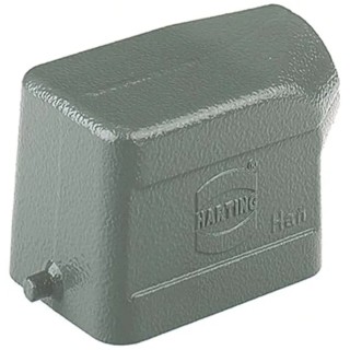 HARTING Han B Range Heavy Duty Power Connector Hood, Die Cast Aluminium, IP65, 1 Lever Locking, Size 6B 09300061540