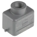HARTING Han B Range Heavy Duty Power Connector Hood, Die Cast Aluminium, IP65, PG13.5 Thread 09300061440