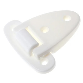 RS PRO Plastic Friction Hinge with Fixed Pin, Screw Fixing, 61.5 mm Length x 60 mm Width x 13.5 mm Thickness 438-9919