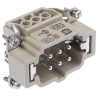 HARTING Heavy Duty Power Connector Insert 16A 500V Han E Series Male 6 Contacts 09330062601