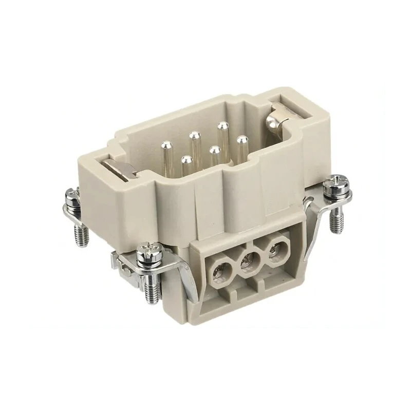 HARTING Heavy Duty Power Connector Insert 16A 500V Han E Series Male 6 Contacts 09330062601