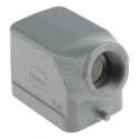 HARTING Han B Range Heavy Duty Power Connector Hood Die Cast Aluminium IP65 1 Lever Locking 09300061541