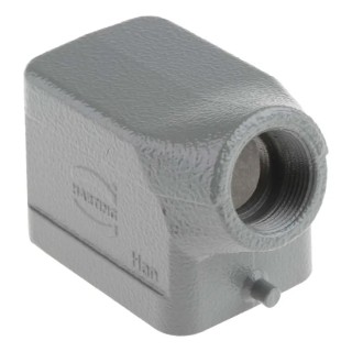 HARTING Han B Range Heavy Duty Power Connector Hood Die Cast Aluminium IP65 1 Lever Locking 09300061541
