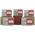 Hoyles Battery Powered Fire Alarm Kit GX32KIT400 with GX32CIE Controller, 100 m Twin Red Cable, 4 Manual Call Points