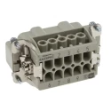 HARTING Heavy Duty Power Connector Insert 16A 500V Han E Series Male 10 Contacts 09330102601
