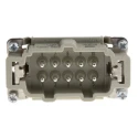 HARTING Heavy Duty Power Connector Insert 16A 500V Han E Series Male 10 Contacts 09330102601
