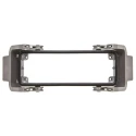 HARTING Han B Range Heavy Duty Power Connector Housing Bulkhead Mount Die Cast Aluminium Body IP65 09300240301