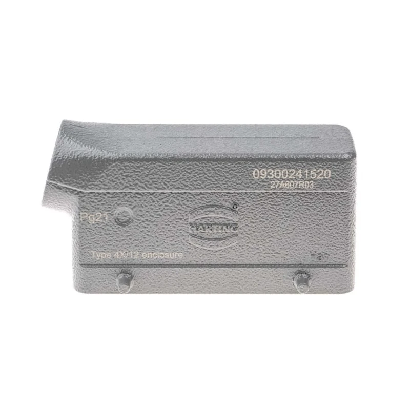 HARTING Han B Range Heavy Duty Power Connector Hood 2 Lever Die Cast Aluminium IP65 24B 09300241520