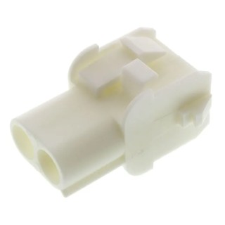 TE Connectivity Universal MATE-N-LOK Female Connector Housing, 6.35 mm Pitch, 2 Way, 1 Row Straight 350778-1