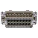 HARTING Heavy Duty Power Connector Insert 16A 500V Han E Series Male 16 Contacts 09330162601