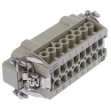 HARTING Heavy Duty Power Connector Insert 16A 500V Han E Series Male 16 Contacts 09330162601