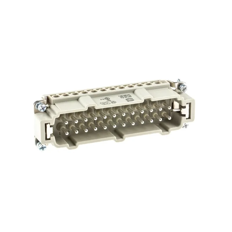 HARTING Heavy Duty Power Connector Insert 16A 500V 24 Contacts Male Han E Series 09330242601