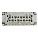 HARTING Heavy Duty Power Connector Insert 16A 500V Han E Series Female 16 Contacts 09330162701