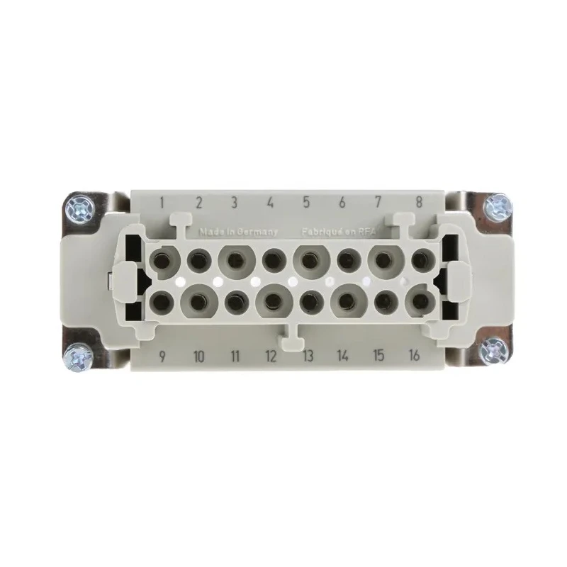 HARTING Heavy Duty Power Connector Insert 16A 500V Han E Series Female 16 Contacts 09330162701