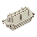 HARTING Heavy Duty Power Connector Insert 16A 500V Han E Series Female 16 Contacts 09330162701