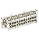 HARTING Heavy Duty Power Connector Insert 16A 500V Han E Series Female 24 Contacts 09330242701