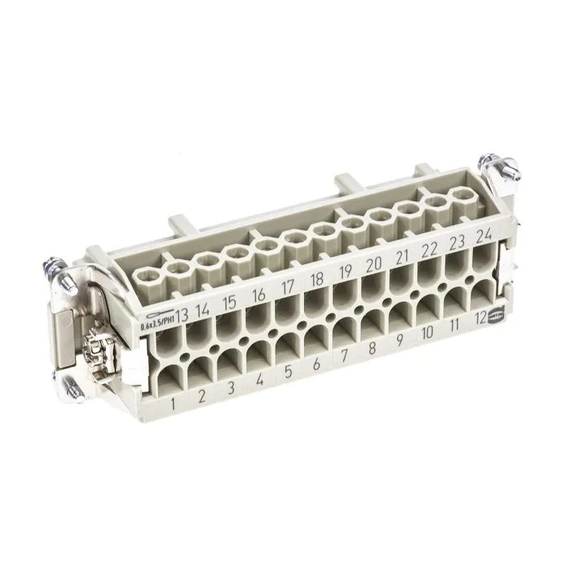 HARTING Heavy Duty Power Connector Insert 16A 500V Han E Series Female 24 Contacts 09330242701