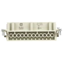 HARTING Heavy Duty Power Connector Insert 16A 500V Han E Series Female 24 Contacts 09330242701
