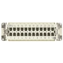 HARTING Heavy Duty Power Connector Insert 16A 500V Han E Series Female 24 Contacts 09330242701