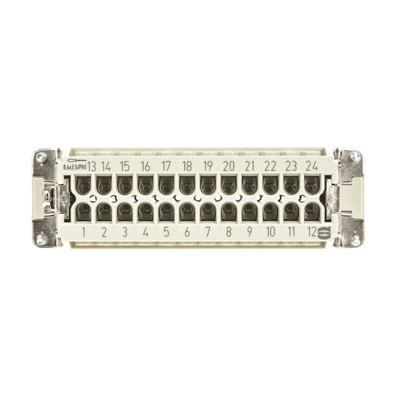HARTING Heavy Duty Power Connector Insert 16A 500V Han E Series Female 24 Contacts 09330242701