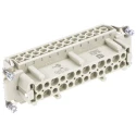 HARTING Heavy Duty Power Connector Insert 16A 500V Han E Series Female 24 Contacts 09330242701
