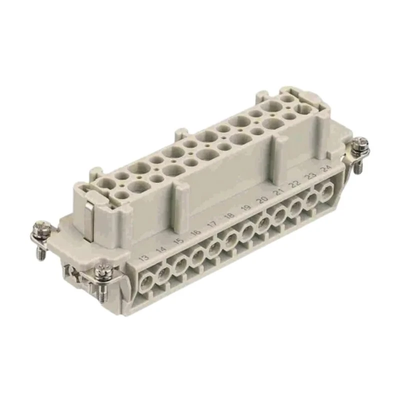 HARTING Heavy Duty Power Connector Insert 16A 500V Han E Series Female 24 Contacts 09330242701
