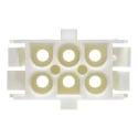 TE Connectivity Universal MATE-N-LOK Female Connector Housing 6.35 mm Pitch 6 Way 2 Row Straight 350781-1
