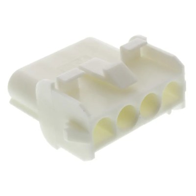 TE Connectivity Universal MATE-N-LOK Female Connector Housing 6.35 mm Pitch 4 Way 1 Row Straight 350780-1