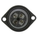 Hirschmann Industrial Circular Connector 4 Contacts Front Mount Socket Female 21.5 mm, IP67, 16A Current 932321100 CA 3 GD