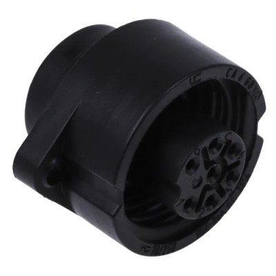 Hirschmann Circular Connector 6 Contacts Flange 21.8 mm Socket Female IP67 Polymer Housing 250V 10A Solder 932325100 CA 6 GD