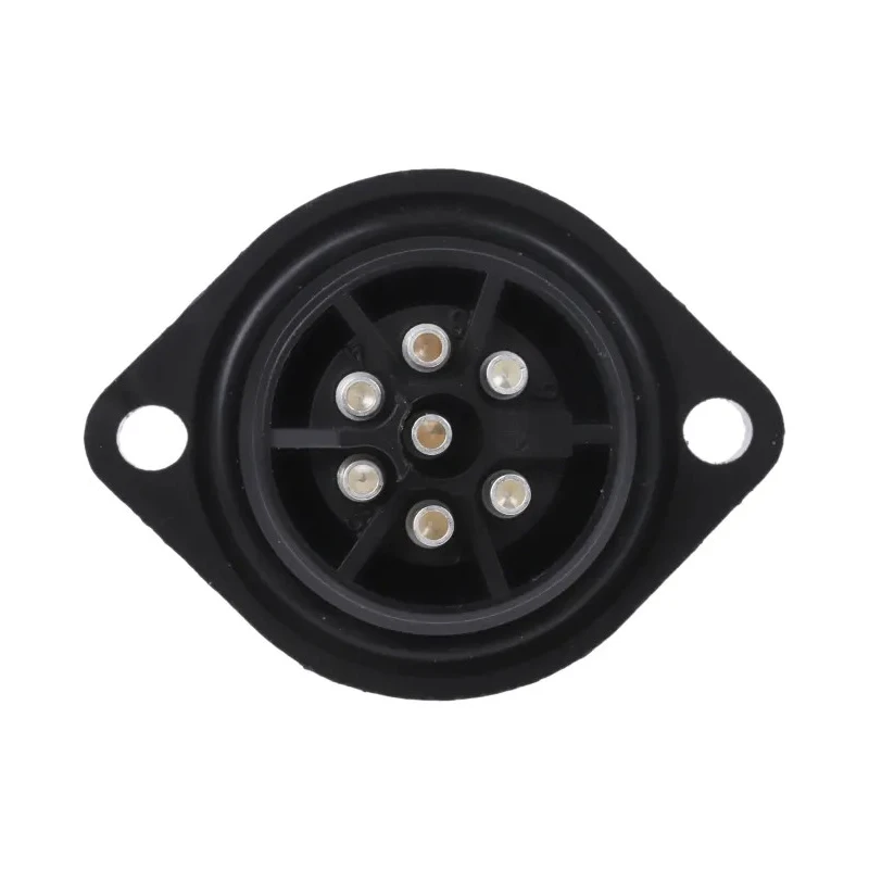 Hirschmann Circular Connector 6 Contacts Flange 21.8 mm Socket Female IP67 Polymer Housing 250V 10A Solder 932325100 CA 6 GD