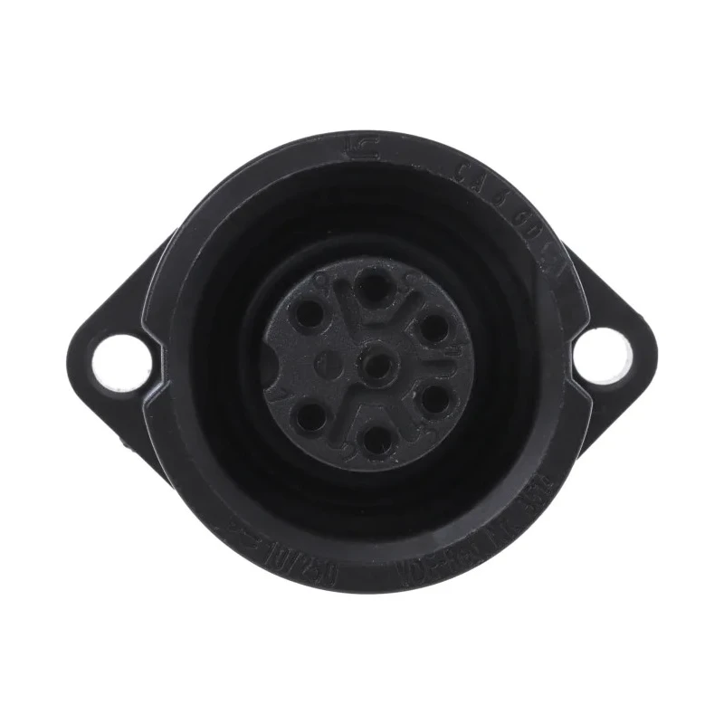 Hirschmann Circular Connector 6 Contacts Flange 21.8 mm Socket Female IP67 Polymer Housing 250V 10A Solder 932325100 CA 6 GD