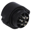 Hirschmann Circular Connector 6 Contacts Flange 21.8 mm Socket Female IP67 Polymer Housing 250V 10A Solder 932325100 CA 6 GD